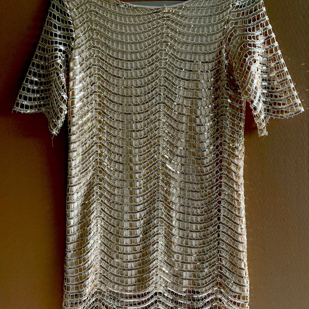 Gold Mini Party dress. | Medium | haoduoyi dress.